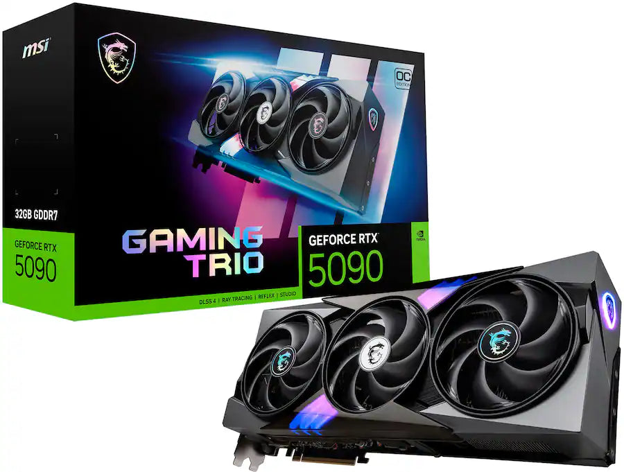 MSI NVIDIA GeForce RTX 5090 32G GAMING TRIO OC 32GB GDDR7 Graphics Card